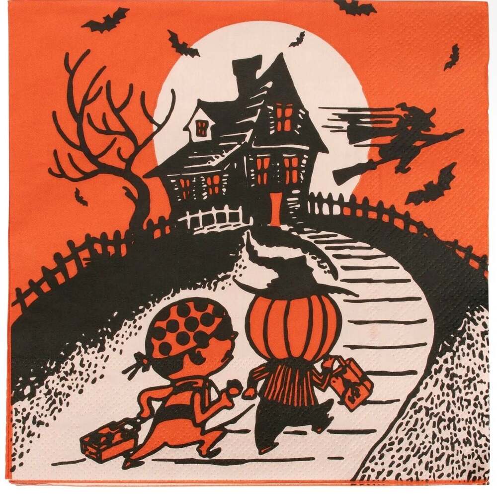 Vintage Halloween Trick or Treat Paper Napkins